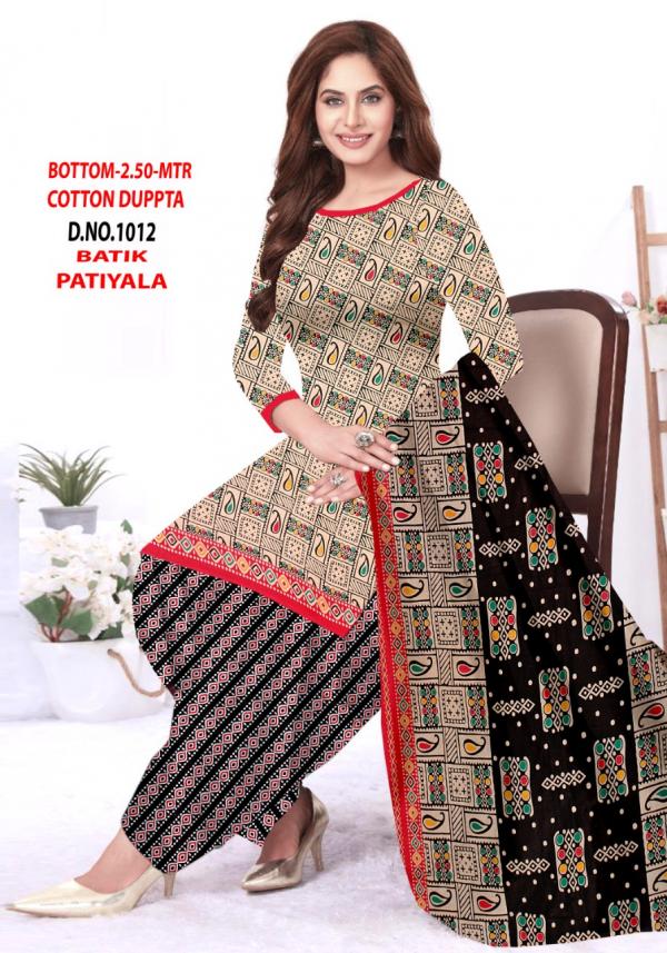 Vandana Batik Patiyala vol 1 Cotton Designer Patiyala Dress Material